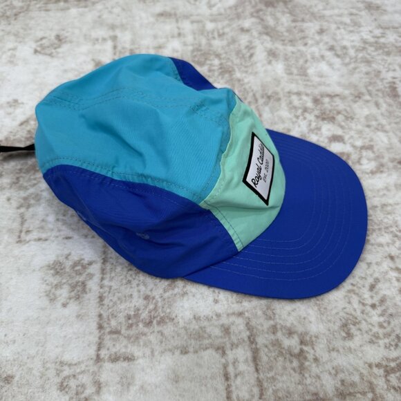 Royal Caddie Hat Cap Strap Back Blue Green Patch Lightweight Golf Mens One Size - Picture 2 of 6